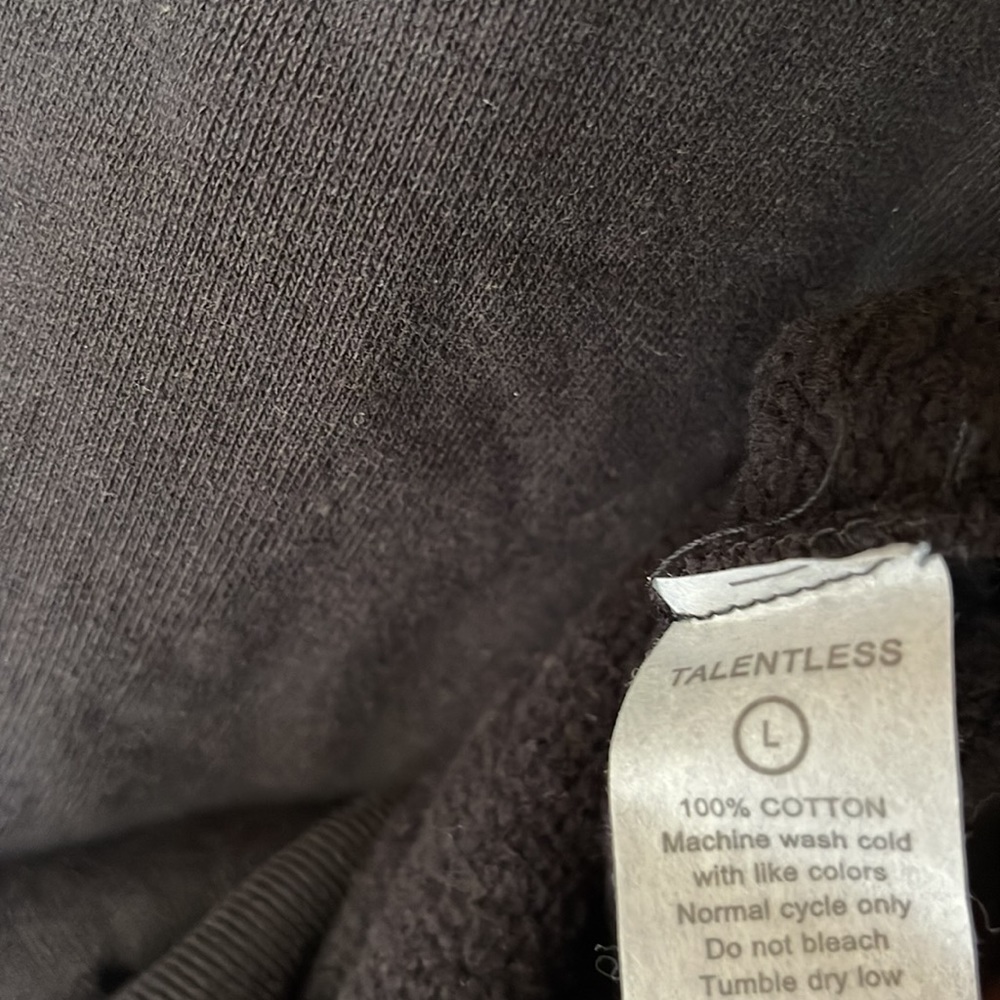 Talentless men’s hoodie circle logo heavyweight - Picture 3 of 6